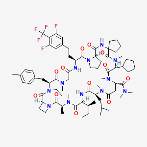 molecular formula C73H105F5N12O12 B12389332 LUNA18 CAS No. 2676177-63-0