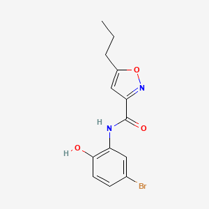 N-(5-bromo-2-hydroxyphenyl)-5-propyl-3-isoxazolecarboxamide