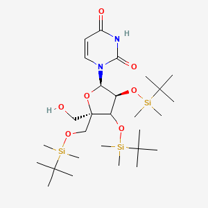 2',3',5'-Tri-O-(t-butyldimethylsilyl)-4'-C-hydroxymethyl uridine
