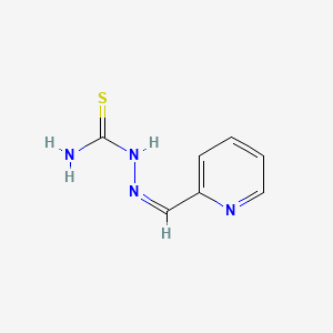 molecular formula C7H8N4S B1238944 [(Z)-pyridin-2-ylmethylideneamino]thiourea CAS No. 61043-11-6