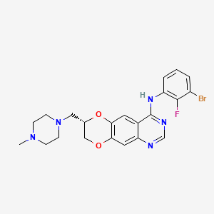 molecular formula C22H23BrFN5O2 B12389506 JGK-068S 