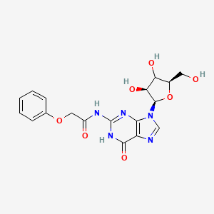 molecular formula C18H19N5O7 B12389697 N2-Phenoxyacetylguanosine 