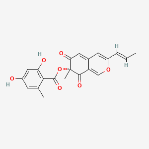 molecular formula C21H18O7 B1238981 Mitorubrin CAS No. 3403-71-2