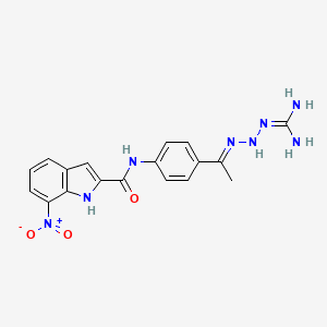molecular formula C18H18N8O3 B12389911 PV-1019 