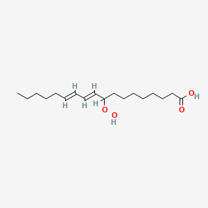 molecular formula C18H32O4 B1239010 9-Hydroperoxy-11,12-octadecadienoic acid CAS No. 63121-49-3