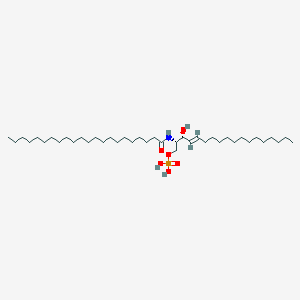molecular formula C40H80NO6P B1239011 [(E,2S,3R)-2-(docosanoylamino)-3-hydroxyoctadec-4-enyl] dihydrogen phosphate 