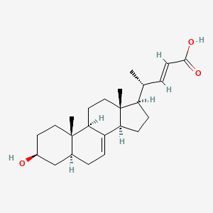 molecular formula C24H36O3 B1239012 (22E)-3beta-Hydroxy-5alpha-chola-7,22-dien-24-oic Acid 