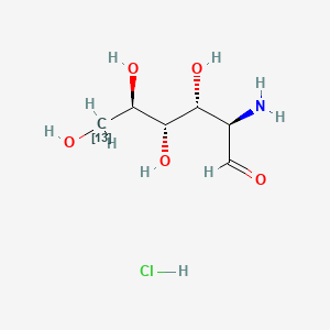 molecular formula C6H14ClNO5 B12390242 Glucosamine-6-13C hydrochloride 