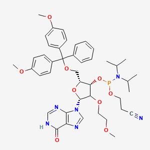 molecular formula C43H53N6O9P B12390316 DMTr-MOE-Inosine-3-CED-phosphoramidite 