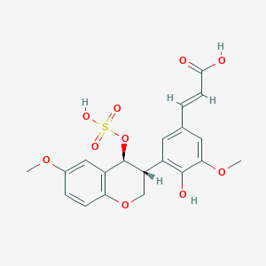 molecular formula C20H20O10S B1239040 torvanol A hydrogen sulfate 