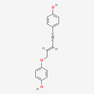 molecular formula C17H14O3 B12390522 Asparenyldiol CAS No. 166762-98-7