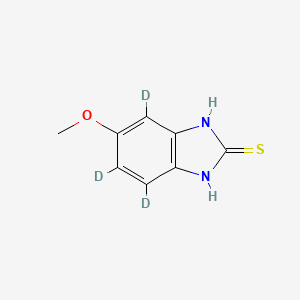 molecular formula C8H8N2OS B12390532 5-Methoxy-2-benzimidazolethiol-d3 