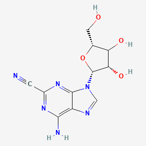 molecular formula C11H12N6O4 B12390568 2-Cyanoadenosine 