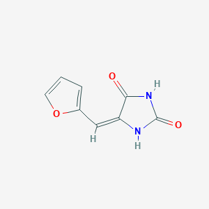 molecular formula C8H6N2O3 B1239061 (5E)-5-(2-furylmethylene)-2,4-imidazolidinedione 