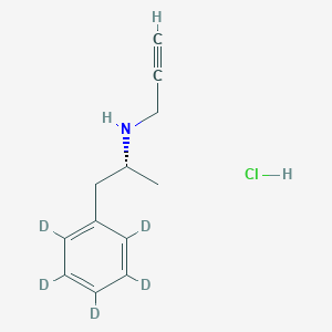 molecular formula C12H16ClN B12390709 N-Desmethyl Selegiline-d5 hydrochloride 