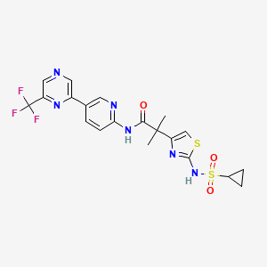 molecular formula C20H19F3N6O3S2 B12390740 CTP Synthetase-IN-1 CAS No. 2338811-71-3