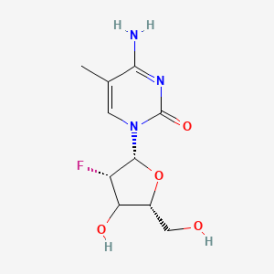 molecular formula C10H14FN3O4 B12390746 4-amino-1-[(2R,3S,5R)-3-fluoro-4-hydroxy-5-(hydroxymethyl)oxolan-2-yl]-5-methylpyrimidin-2-one 