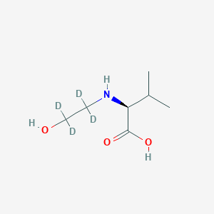 molecular formula C7H15NO3 B12390791 N-2-(Hydroxyethyl)-L-valine-d4 