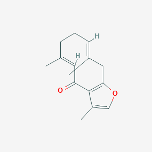 (5E,9E)-3,6,10-trimethyl-8,11-dihydro-7H-cyclodeca[b]furan-4-one