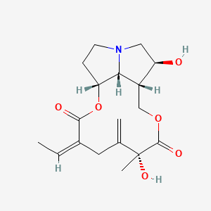 molecular formula C18H25NO6 B1239106 Angularine CAS No. 1354-37-6