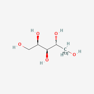 molecular formula C5H12O5 B12391066 D-Arabitol-13C-2 