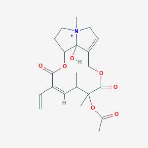 molecular formula C21H28NO7+ B1239113 Clivorine 