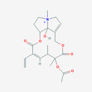 Senecionanium, 12-(acetyloxy)-14,15,20,21-tetradehydro-15,20-dihydro-8-hydroxy-4-methyl-11,16-dioxo-, (8xi,12beta,14Z)-