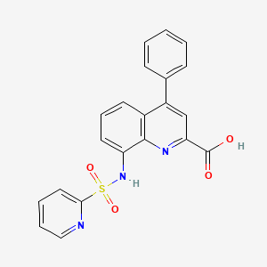 molecular formula C21H15N3O4S B12391175 YJ182 