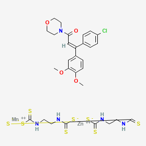 molecular formula C29H34ClMnN5O4S8Zn B1239121 Invader CAS No. 119793-38-3