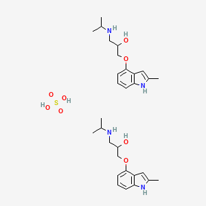 molecular formula C30H46N4O8S B1239123 Mepindolol sulfate CAS No. 56396-94-2