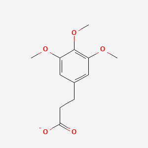 molecular formula C12H15O5- B1239125 3,4,5-Trimethoxydihydrocinnamate 