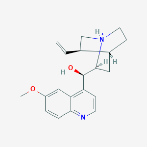 molecular formula C20H25N2O2+ B1239128 Quinine(1+) 