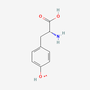 {4-[(2R)-2-amino-2-carboxyethyl]phenyl}oxidaniumyl