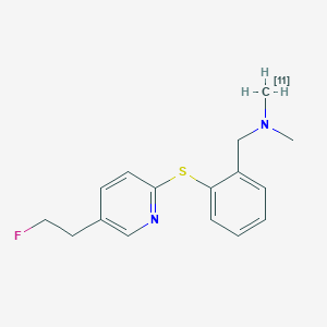 1-[2-[5-(2-fluoroethyl)pyridin-2-yl]sulfanylphenyl]-N-methyl-N-(111C)methylmethanamine