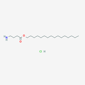 molecular formula C20H42ClNO2 B1239146 gamma-Aminobutyric acid cetyl ester hydrochloride 