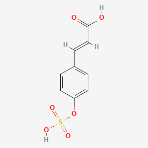 molecular formula C9H8O6S B1239151 p-Coumaric acid 4-O-sulfate 