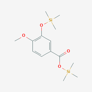 molecular formula C14H24O4Si2 B1239158 Bis(trimethylsilyl)isovanillate 