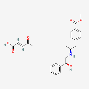 Methyl 4-(2-((2-hydroxy-2-phenethyl)amino)propyl)benzoate-2-butanedioate