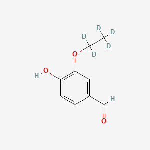 molecular formula C9H10O3 B12391681 Ethylvanillin-d5 