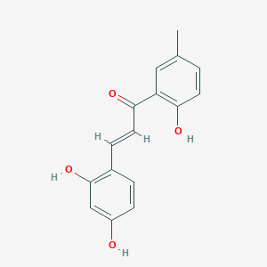 molecular formula C16H14O4 B1239176 2,2',4-Trihydroxy-5'-methylchalcone 