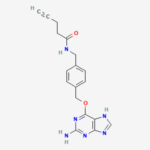 molecular formula C18H18N6O2 B12391767 Alkyne-SNAP 