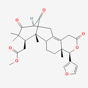 methyl 2-[(1R,5R,6R,13S,16S)-6-(furan-3-yl)-1,5,15,15-tetramethyl-8,14,17-trioxo-7-oxatetracyclo[11.3.1.02,11.05,10]heptadec-10-en-16-yl]acetate