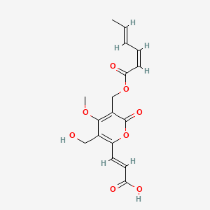 molecular formula C17H18O8 B1239187 Islandic acid CAS No. 81827-56-7