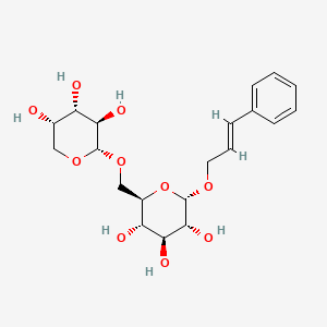 (2S,3R,4S,5S,6R)-2-[(E)-3-phenylprop-2-enoxy]-6-[[(2S,3R,4S,5S)-3,4,5-trihydroxyoxan-2-yl]oxymethyl]oxane-3,4,5-triol