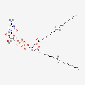 molecular formula C48H85N3O15P2 B1239194 1beta-Arabinofuranosylcytosine 5'-diphosphate-1,2-diolein CAS No. 83214-12-4