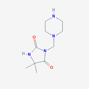 5,5-Dimethyl-3-(piperazin-1-ylmethyl)imidazolidine-2,4-dione