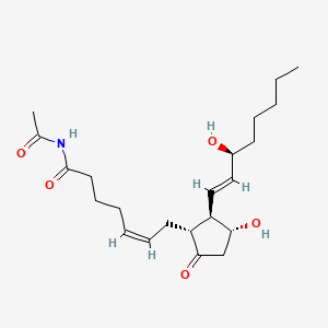 molecular formula C22H35NO5 B1239200 N-Acetylprostaglandin E2 carboxamide CAS No. 52533-44-5