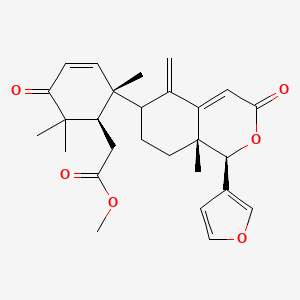 molecular formula C27H32O6 B1239206 Deoxyandirobin 