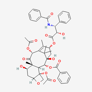 [(1R,2R,3S,4R,7S,9R,10R,12R,15R)-4,12-diacetyloxy-15-[(2S,3R)-3-benzamido-2-hydroxy-3-phenylpropanoyl]oxy-1,9-dihydroxy-10,14,17,17-tetramethyl-11-oxo-6-oxatetracyclo[11.3.1.03,10.04,7]heptadec-13-en-2-yl] benzoate