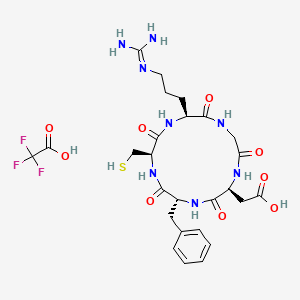 molecular formula C26H35F3N8O9S B12392094 Cyclo(Arg-Gly-Asp-D-Phe-Cys) TFA 
